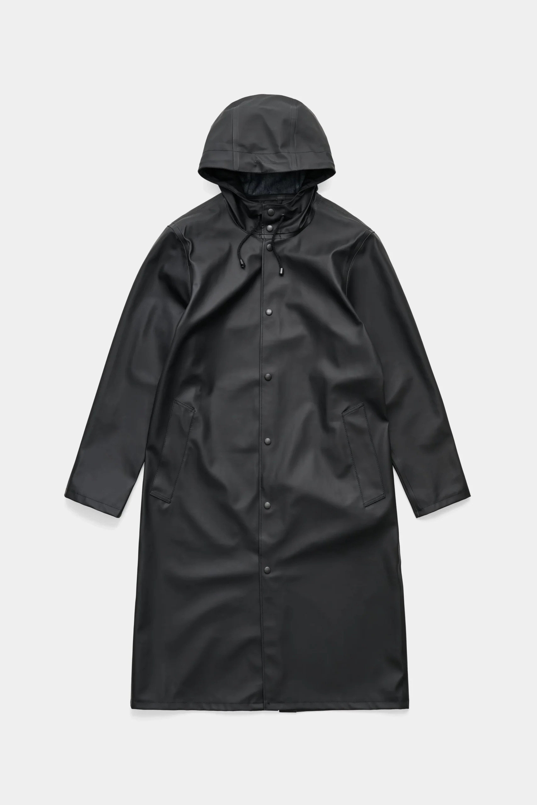 Men’s Long Waterproof Raincoat-Black