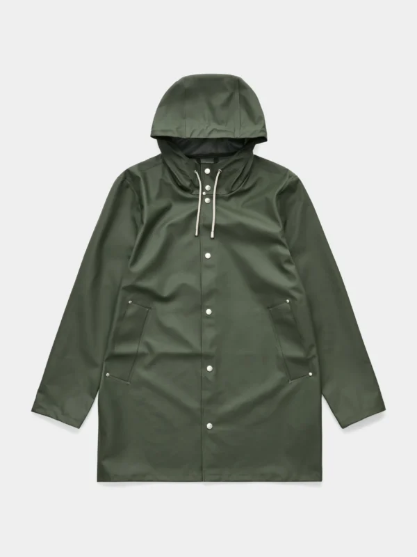 Men’s Packable Waterproof Rain Jacket-Green