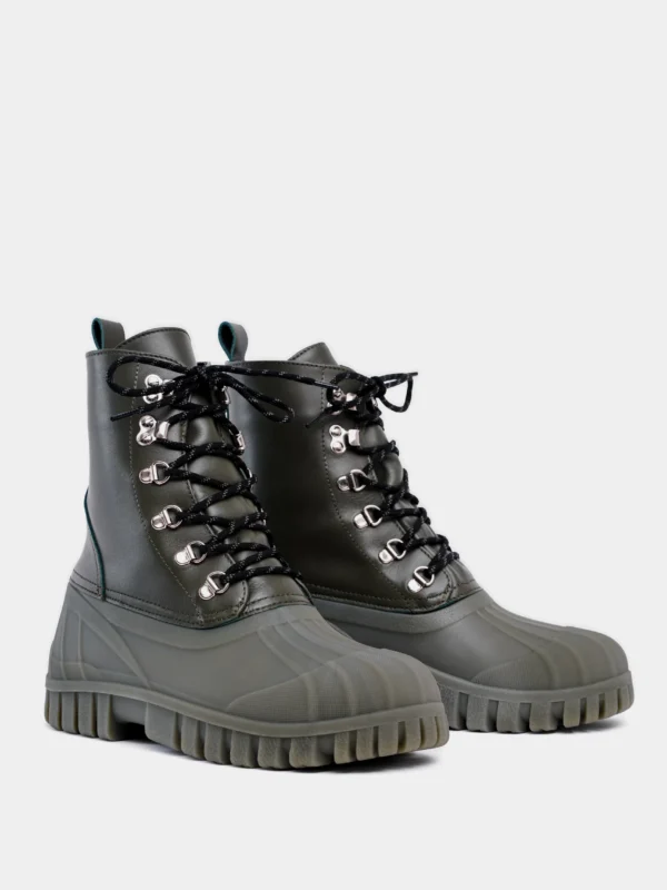 Men’s Water-Repellent Leather Duck Boots