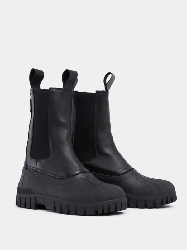 Women’s Waterproof Leather Shaft Boots