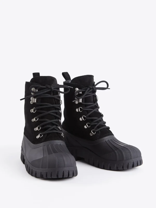 Women’s Waterproof Suede Combat Boots