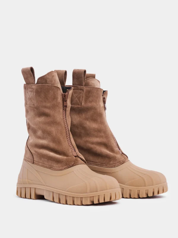 Women’s Waterproof Suede Zip Boots
