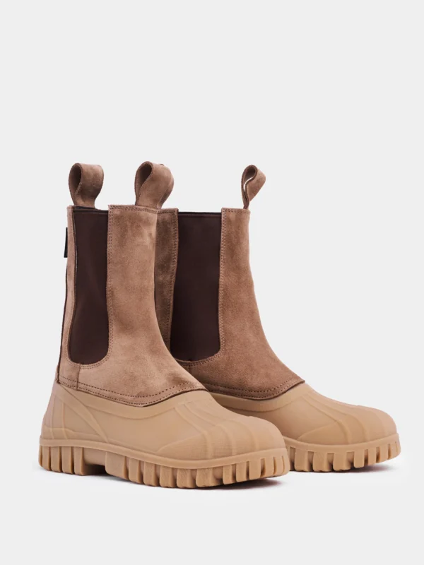Women’s Waterproof Suede Shaft Boots