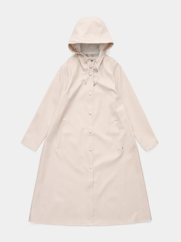 Women’s Long Waterproof Raincoat-Light Sand