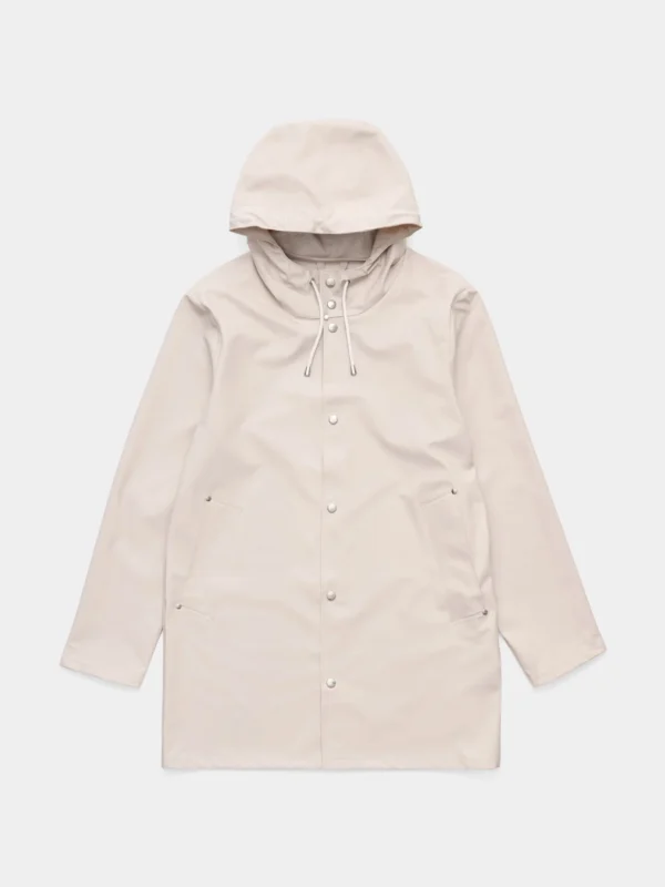 Women’s Packable Waterproof Rain Jacket-Light Sand