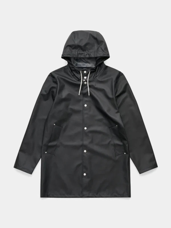 Women’s Packable Waterproof Rain Jacket-Black